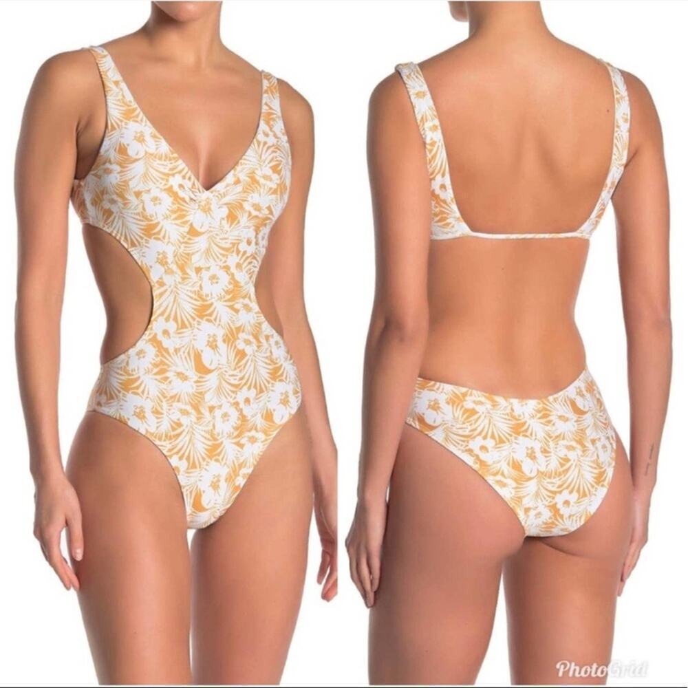L Space Monaco Seaside Escape One Piece Swimsuit Size 12